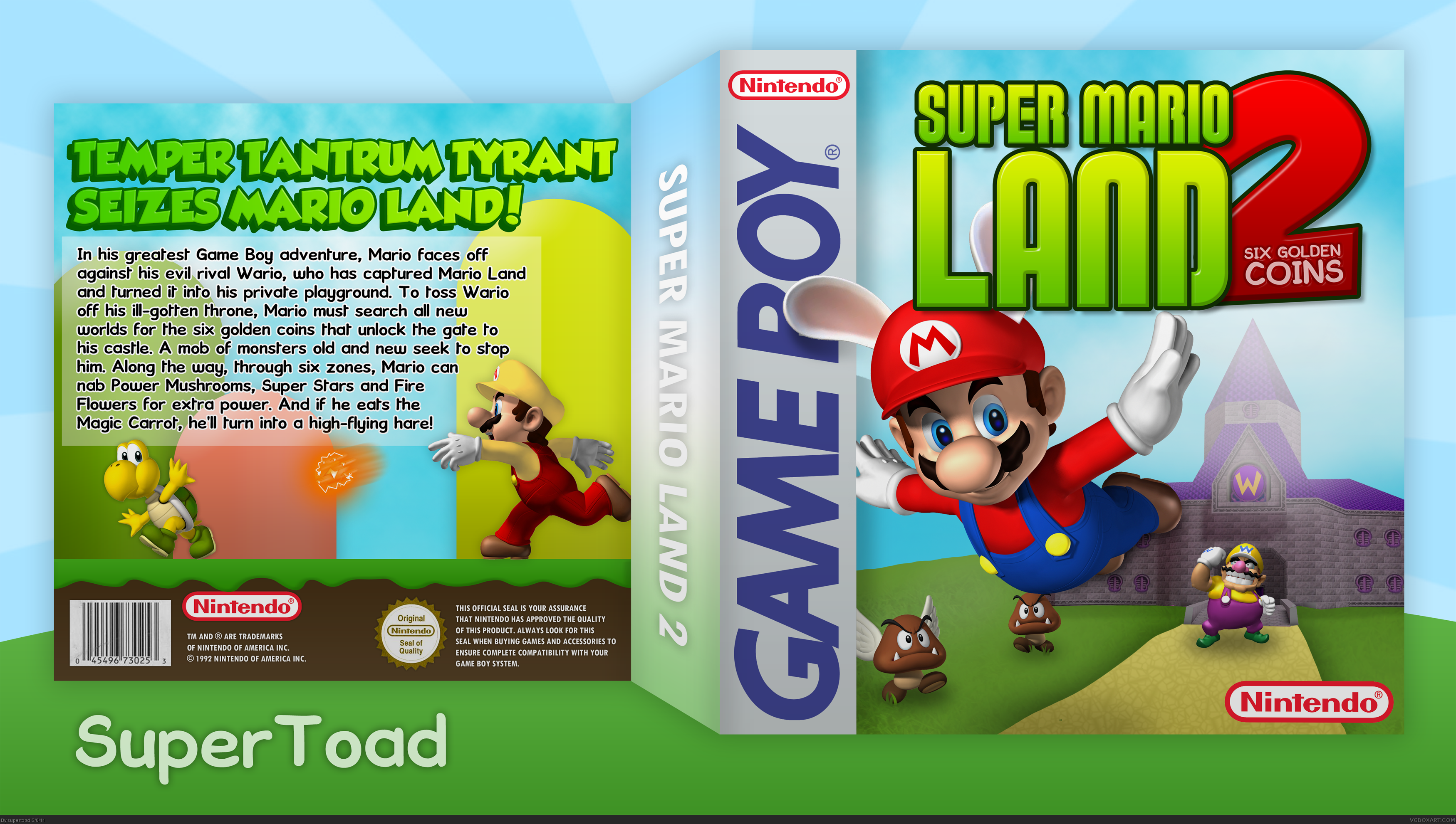 Super Mario Land 2: Six Golden Coins box cover
