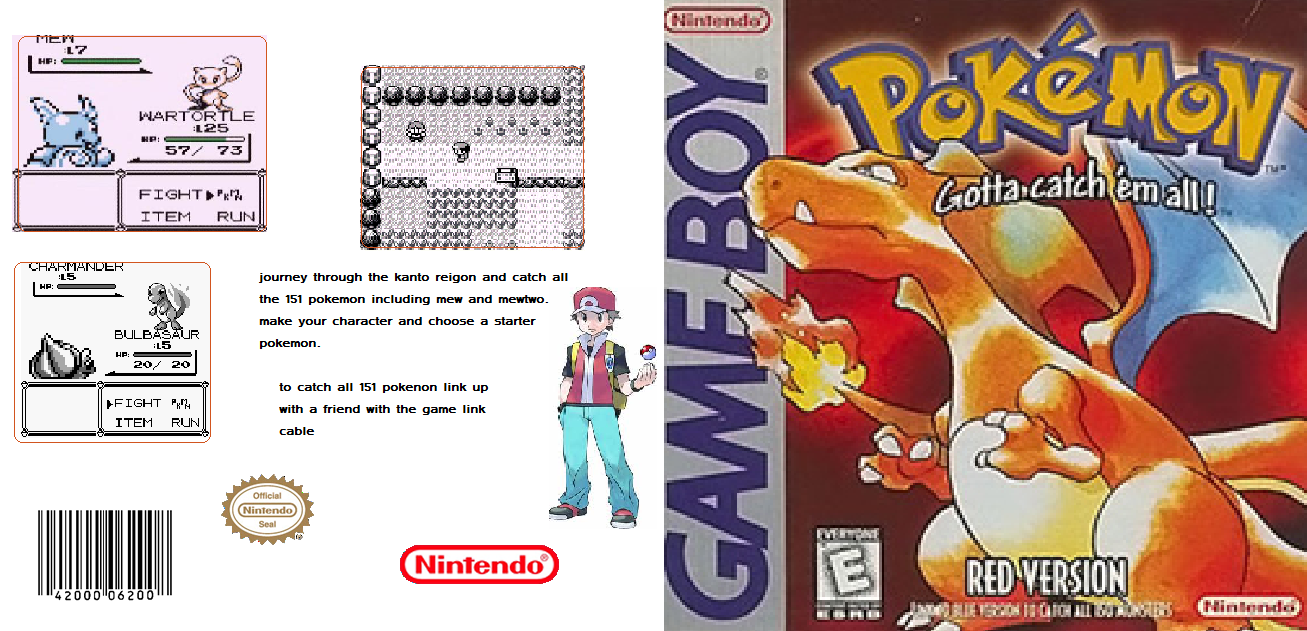 Pokemon:Red Gameboy Color Edition box cover