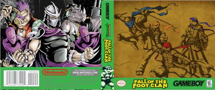 TMNT Fall of the Foot Clan box art cover