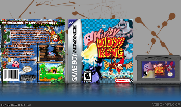Kirby & Diddy Kong box art cover