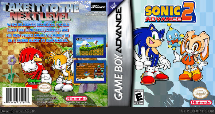 Sonic Advance 2 box art cover