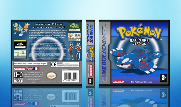 Pokemon Sapphire version box art cover