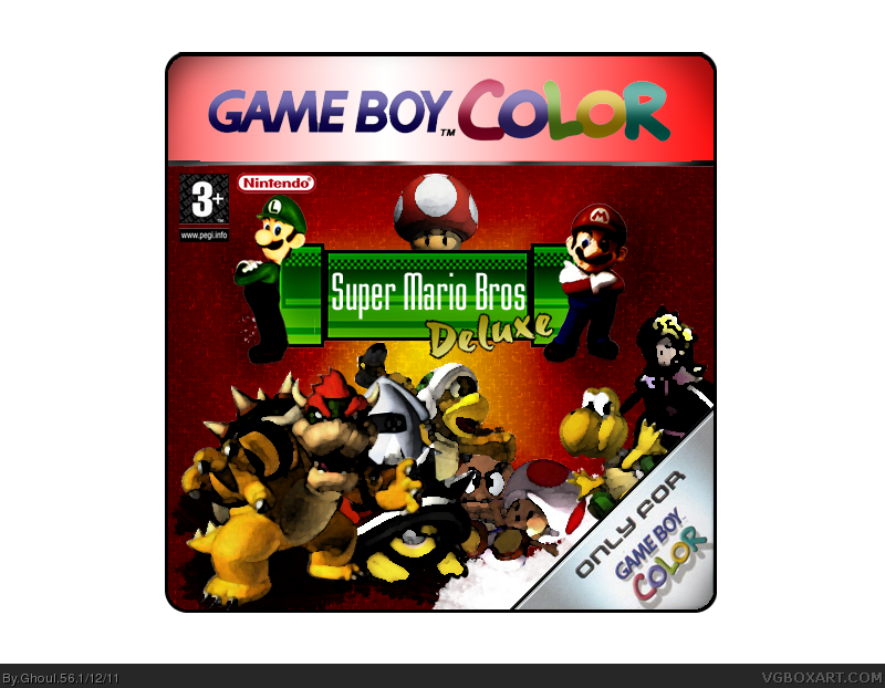 Super Mario Bros Deluxe box cover