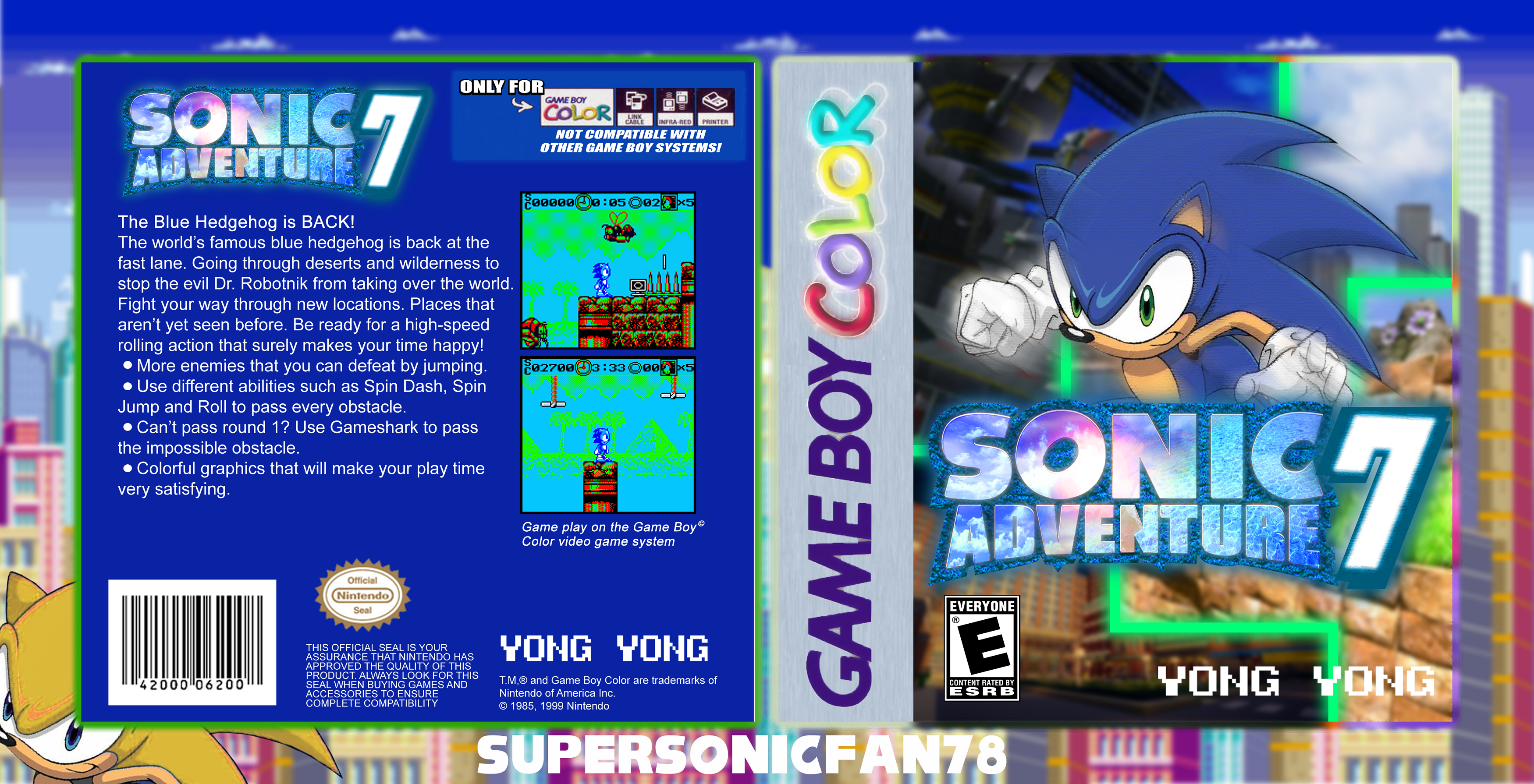 Sonic Adventure 7 box cover