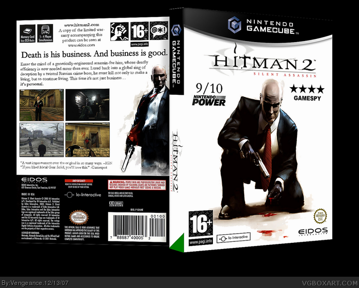 Hitman 2: Silent Assassin box art cover