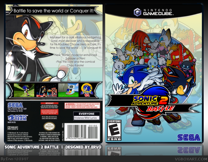 Sonic Adventure 2 Battle box art cover
