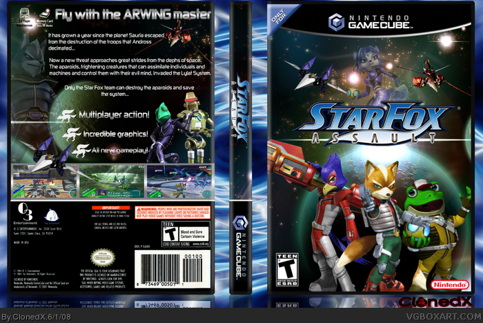 Starfox Assault box art cover