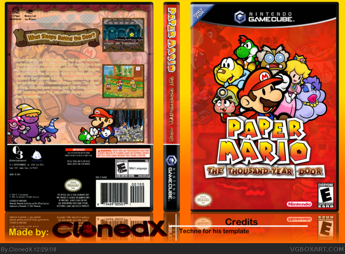 Paper Mario: The Thousand-Year Door box art cover