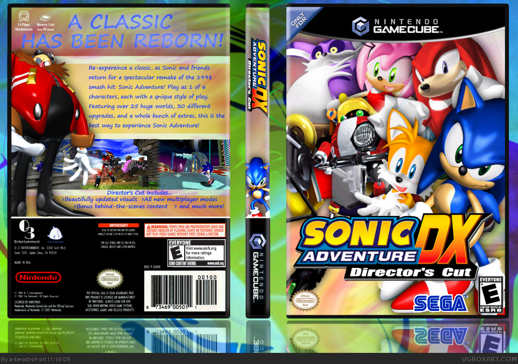Sonic Adventure DX box cover