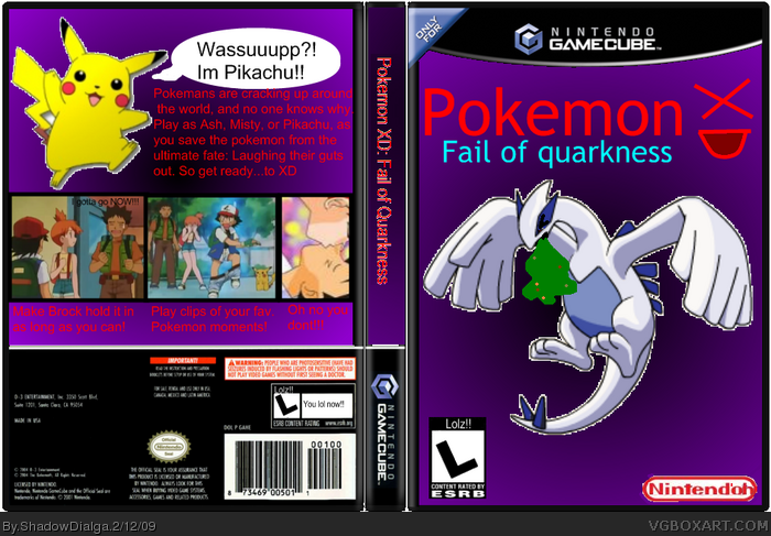 Pokemon XD: Fail of Quarkness box art cover