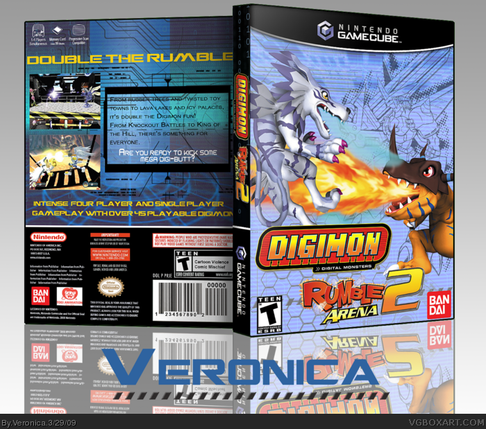 Digimon Rumble Arena 2 box art cover