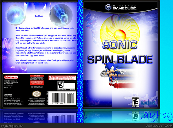 Sonic Spin Blade box art cover