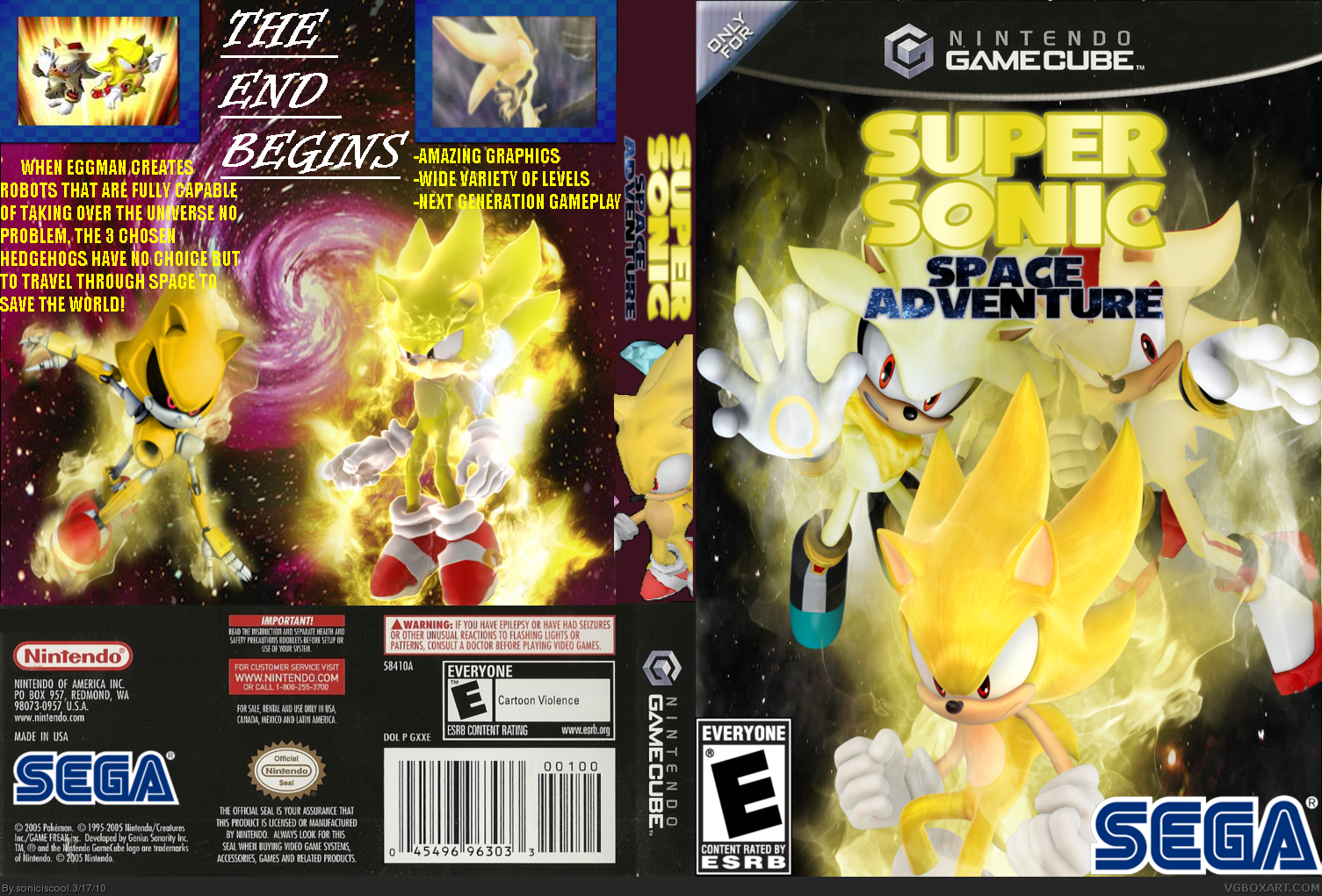 Super Sonic: Space Adventure box cover