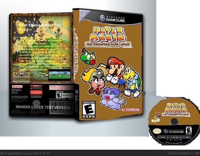 Paper Mario The Thousand Year Door box art cover