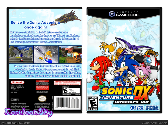 Sonic Adventure DX: Directors Cut box art cover