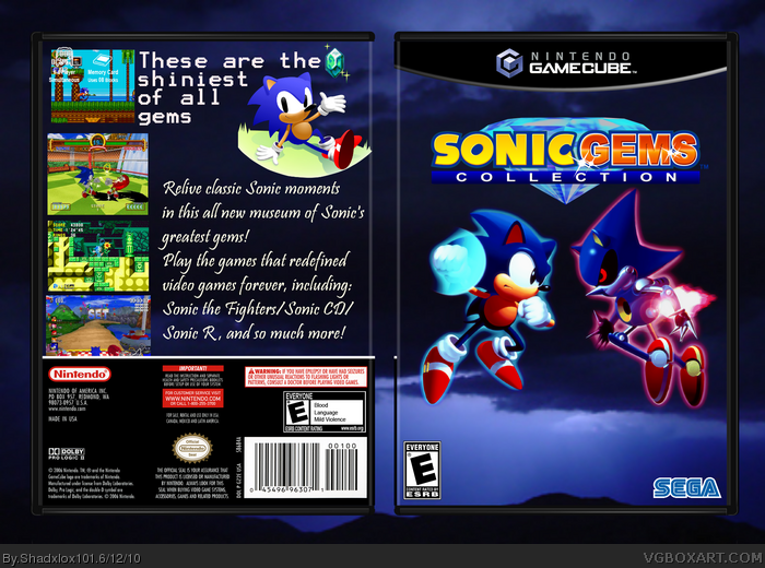 Sonic Gems Collection box art cover