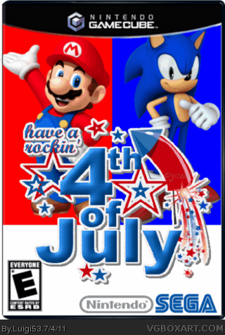 Mario and Sonic Celebrate July 4th box cover
