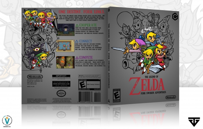 The Legend of Zelda: Four Swords Adventures box art cover