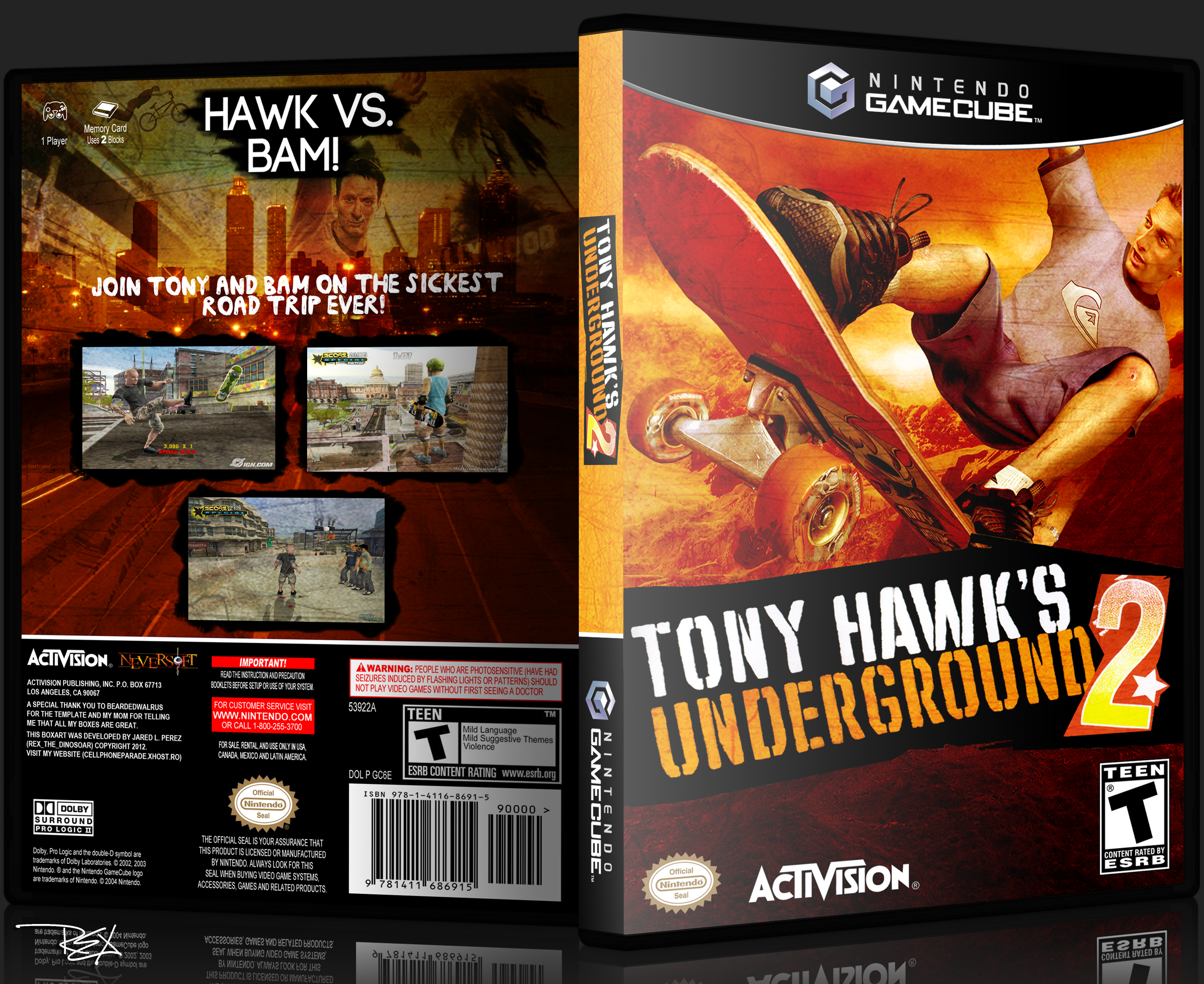 Tony Hawk's Underground 2 box cover
