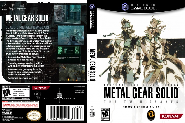 Metal Gear Solid: The Twin Snakes box art cover
