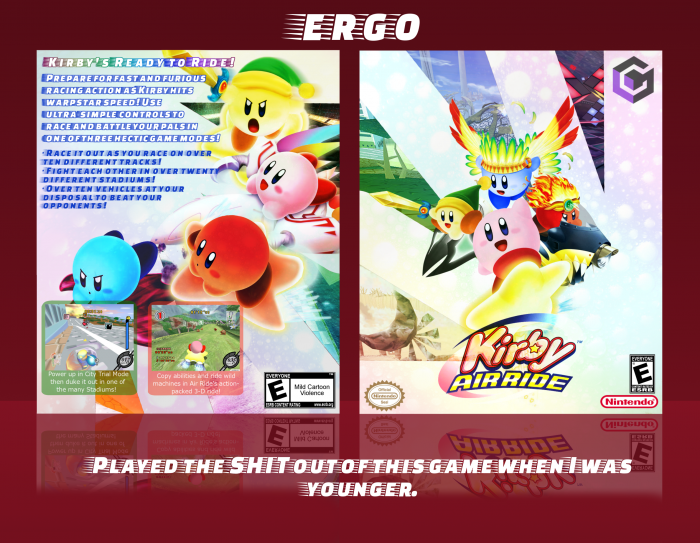 Kirby Air Ride box art cover