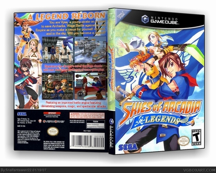Skies of Arcadia: Legends box cover