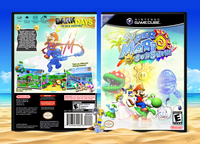 Super Mario Sunshine box art cover