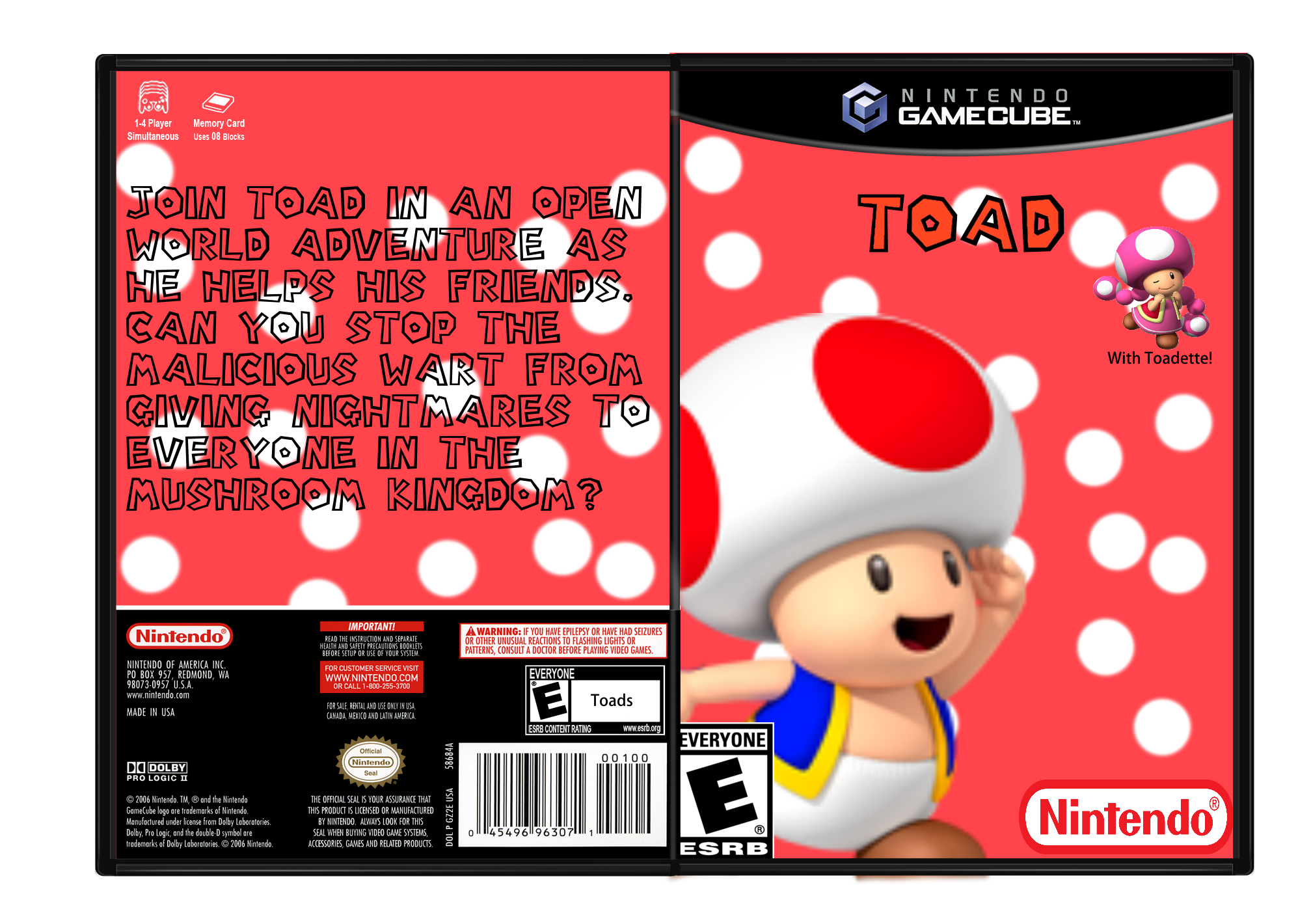Toad box cover