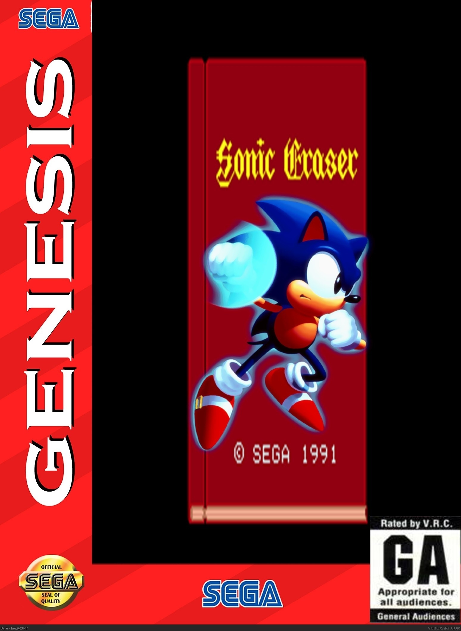 Sonic Eraser box cover