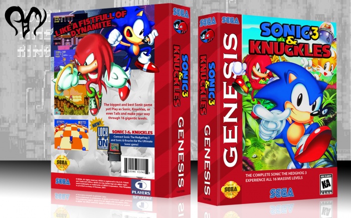 Sonic The Hedgehog 3 & Knuckles box art cover