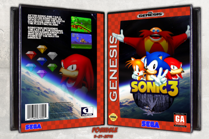 Sonic the Hedgehog 3 box art cover