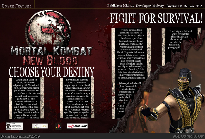 Mortal Kombat: New Blood box art cover