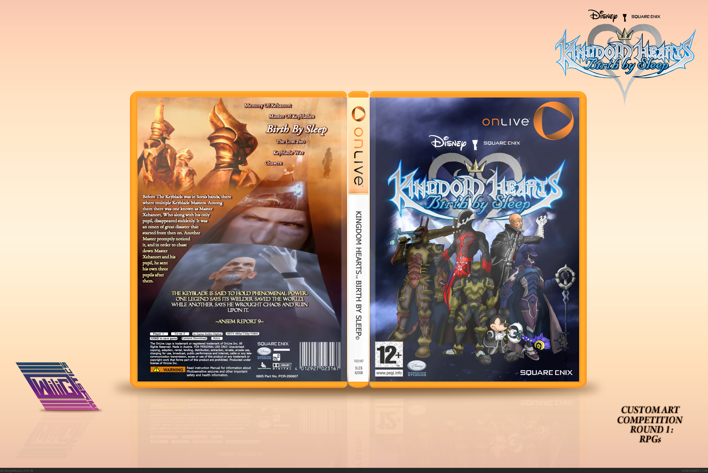 Kingdom Hearts: Birth By Sleep (For OnLive) box cover