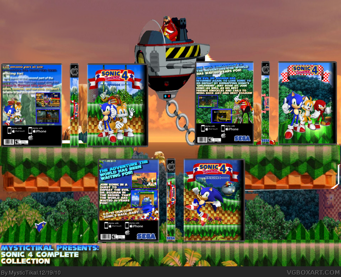 Sonic the Hedgehog 4: Episodes I-III box art cover
