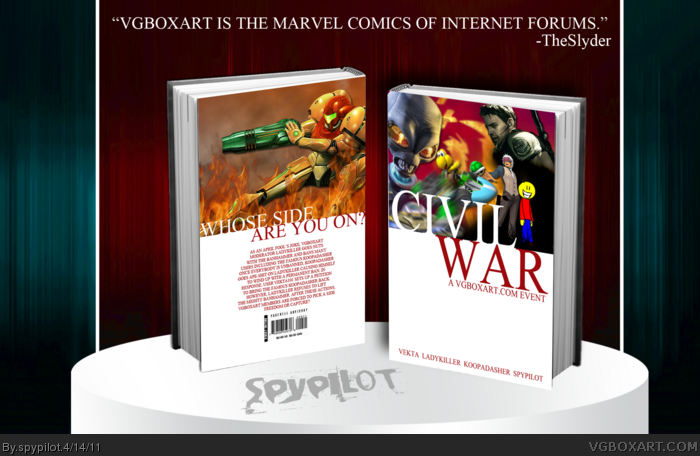 CIVIL WAR: A Vgboxart.com Event box art cover