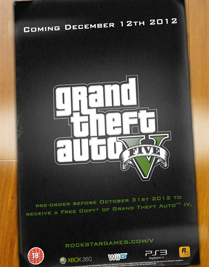Grand Theft Auto V Poster box cover