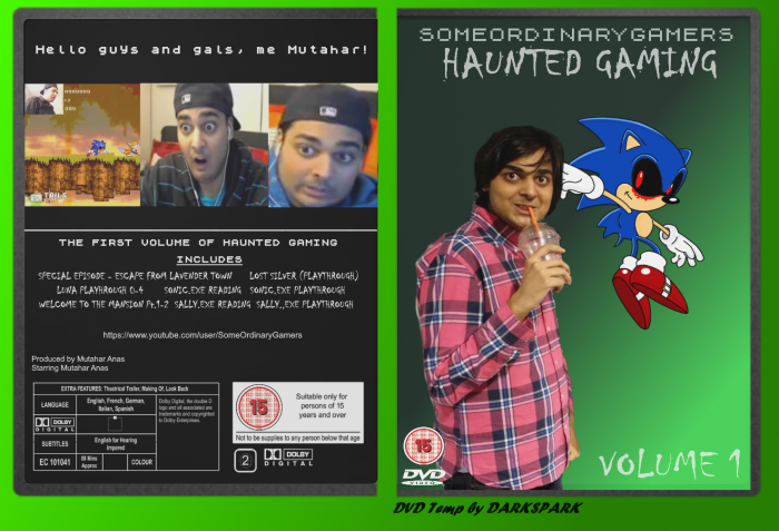 SomeOrdinaryGamers : Haunted Gaming Volume 1 box art cover