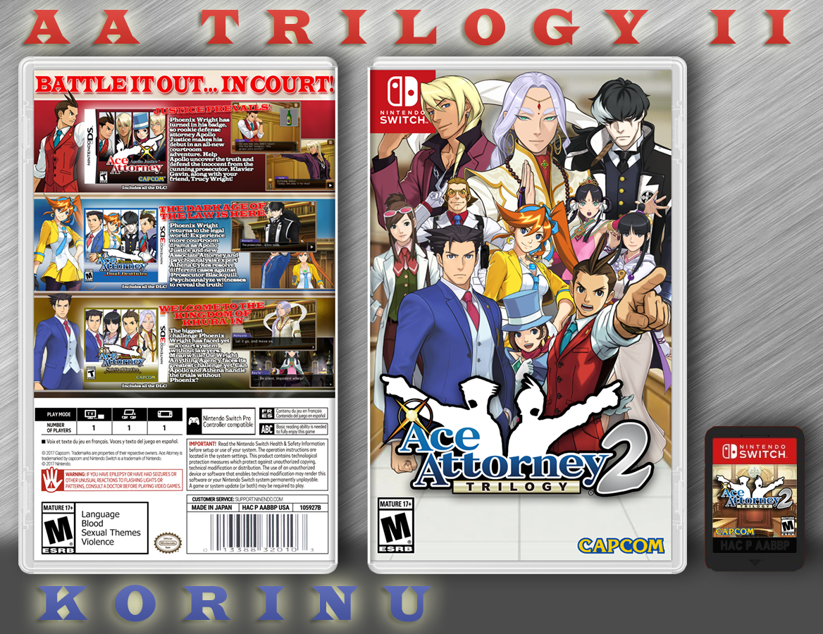 Ace Attorney Trilogy 2 box cover