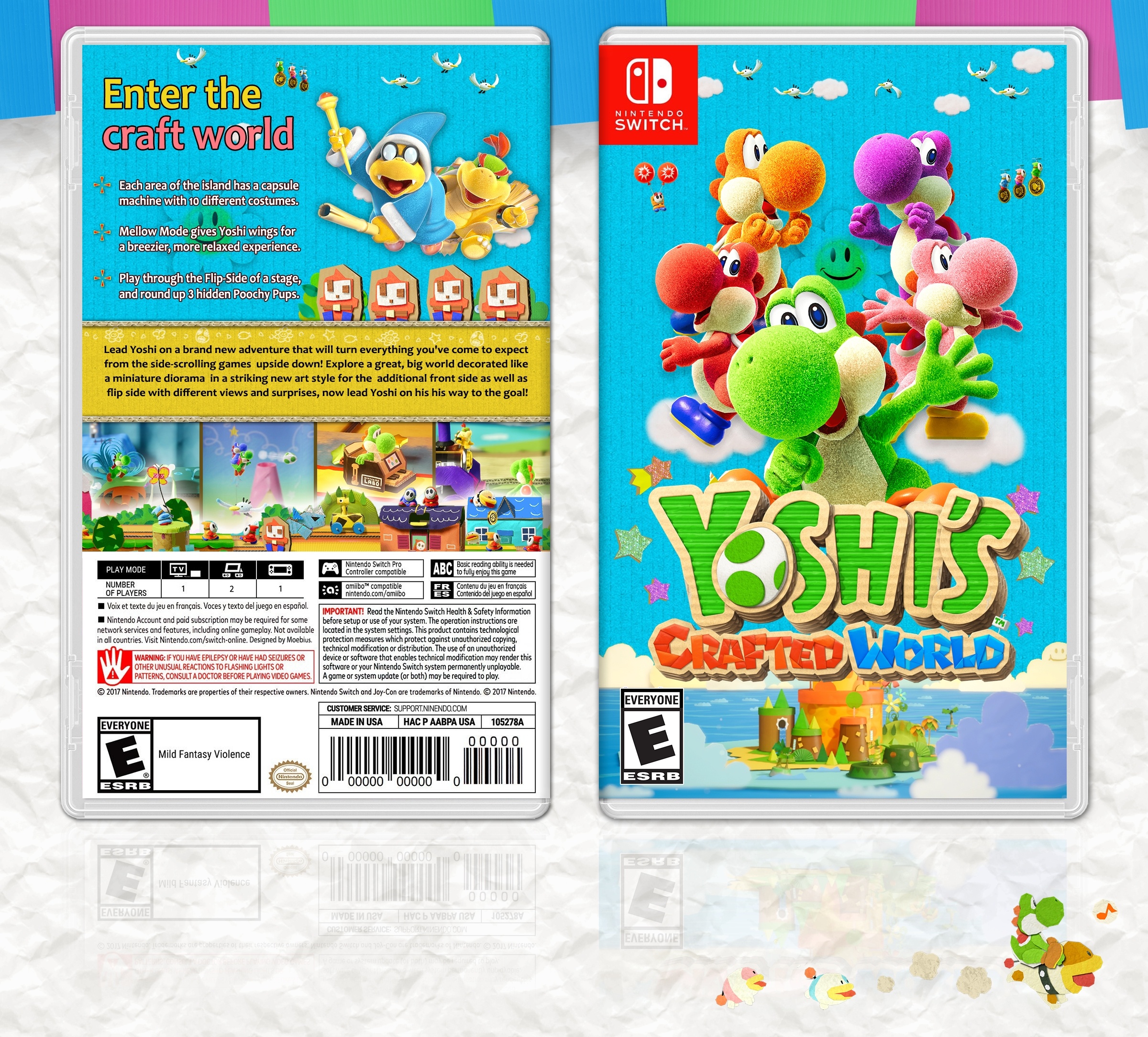 Yoshi's Crafted World box cover