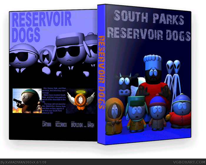 South Parks Reservoir Dogs box art cover