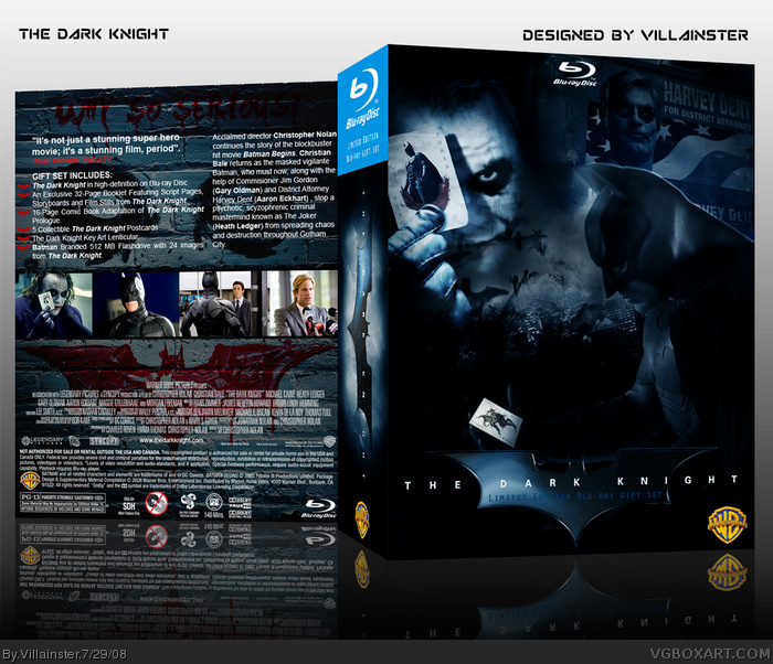 The Dark Knight Limited Edition Blu-ray Gift Set box art cover
