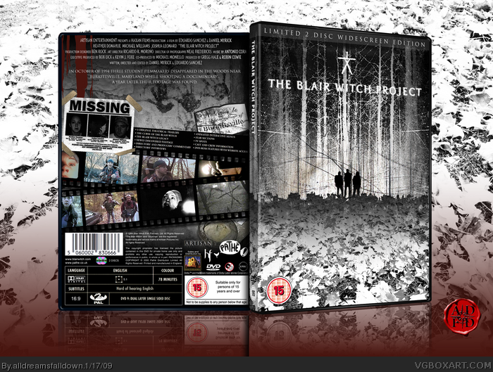 The Blair Witch Project box art cover
