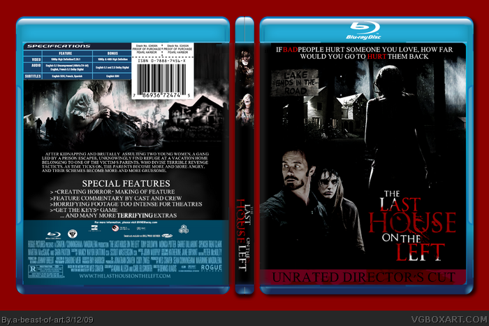 The Last House On The Left box art cover