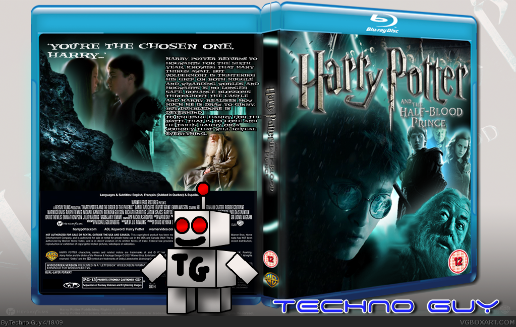Harry Potter and The Half-Blood Prince box cover