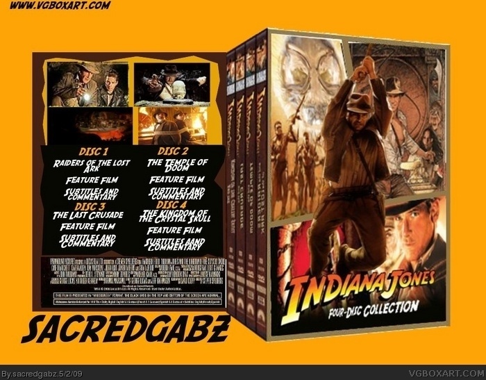 Indiana Jones: Four-disc Collection box art cover