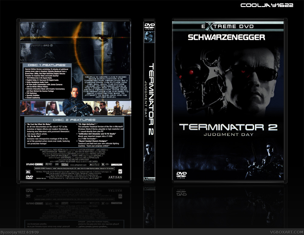 Terminator 2 Judgement Day box cover