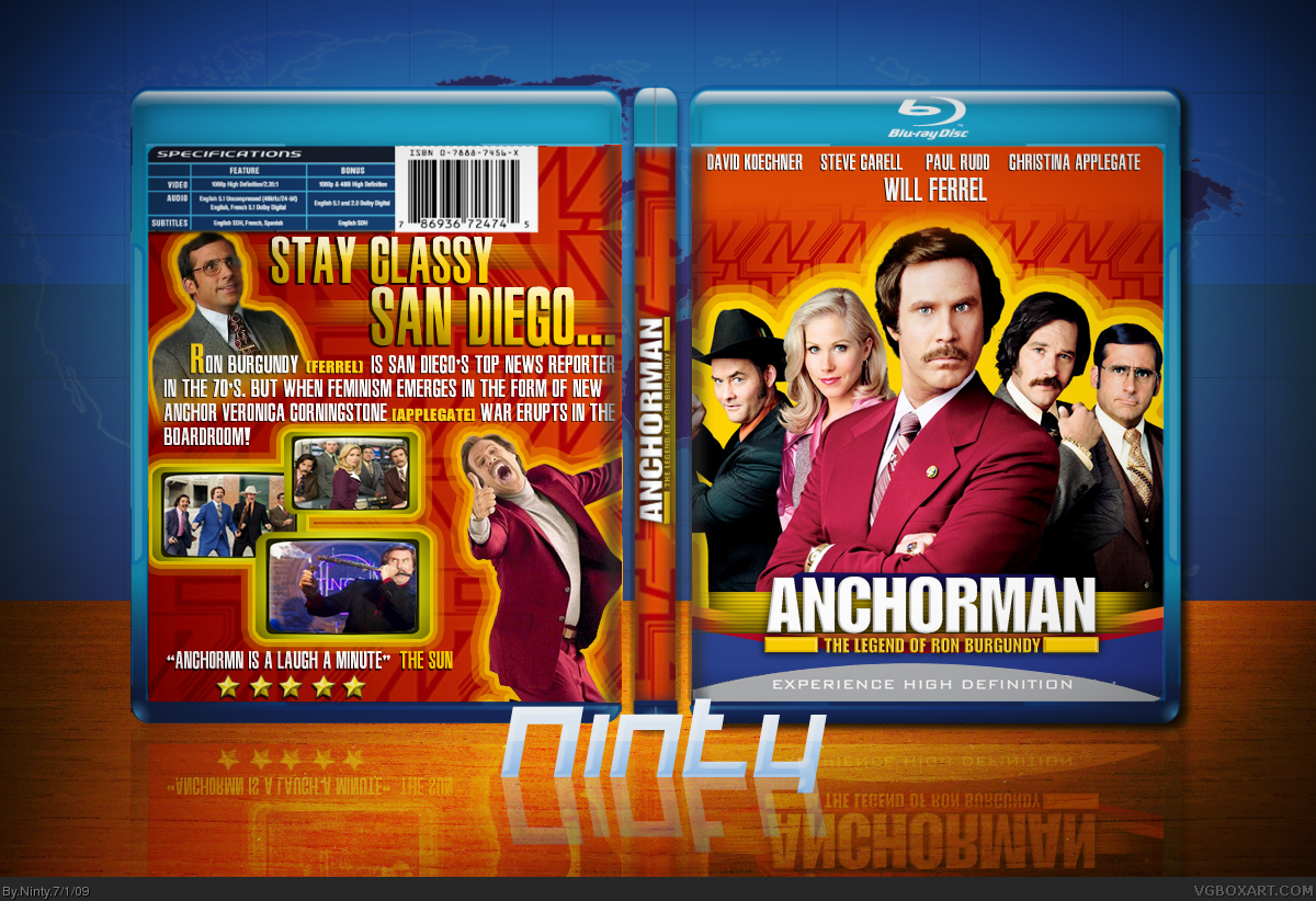 Anchorman: The Legend of Ron Burgundy box cover
