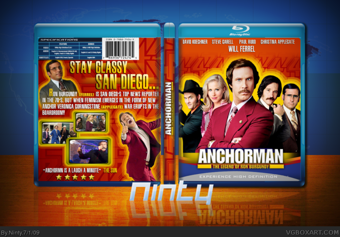 Anchorman: The Legend of Ron Burgundy box art cover