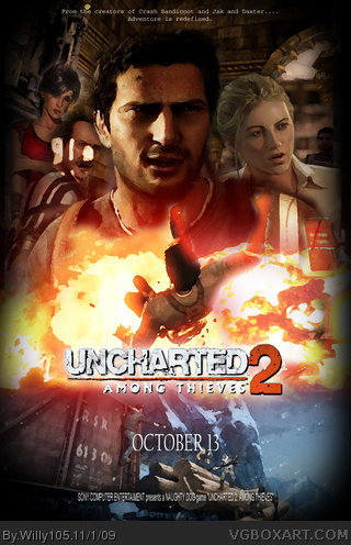 Uncharted 2: Among Thieves box art cover