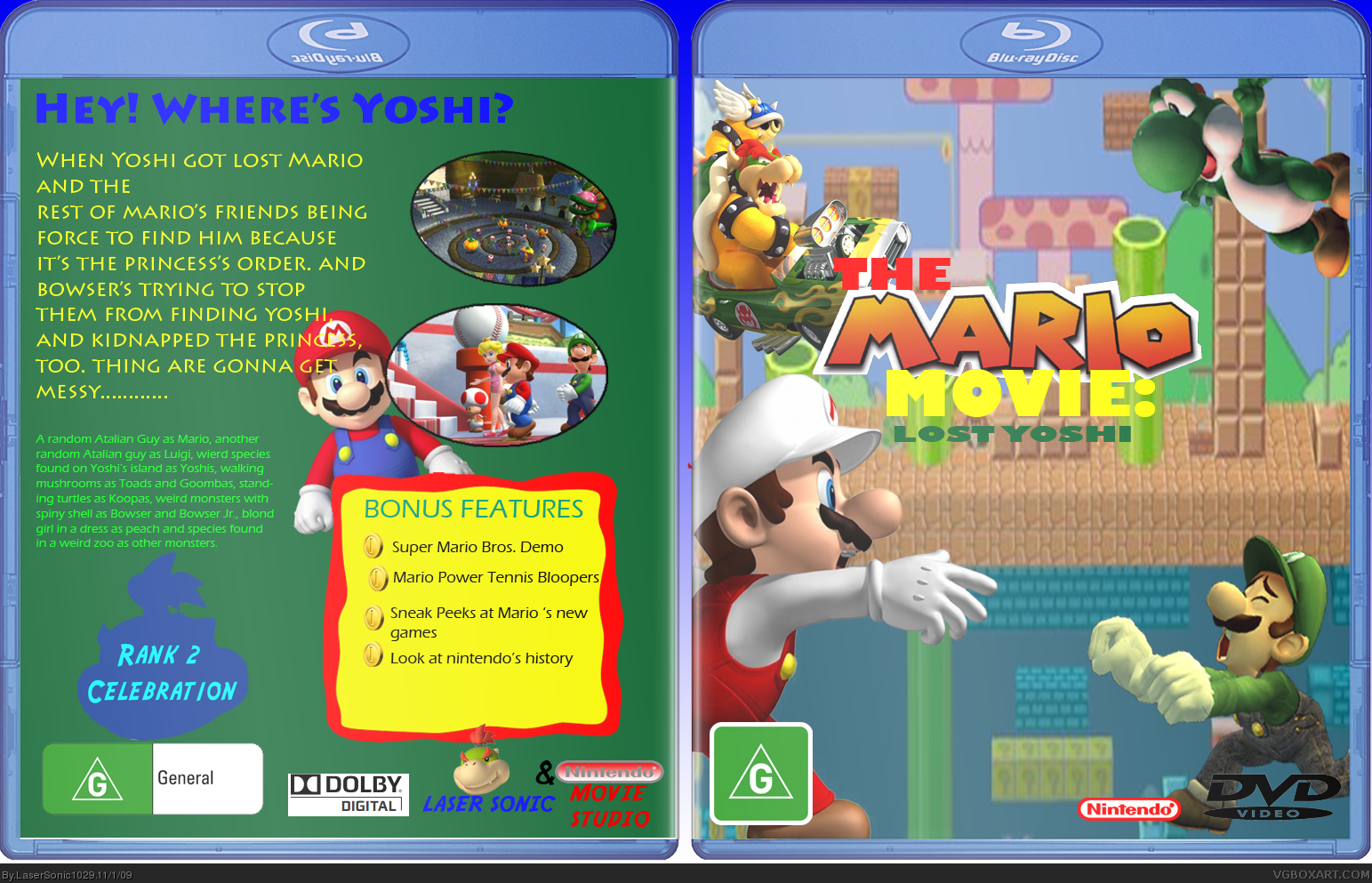 Mario Movie: Lost Yoshi box cover